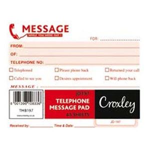 Picture of Telephone Message Pad 45 Sheet