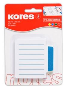 Picture of Kores Lined Filing Notes 70mmx70mm 45106