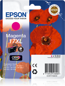 Picture of Epson 17XL Magenta Ink Cartridge