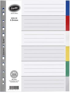 Picture of Bantex 6006 6 division divider