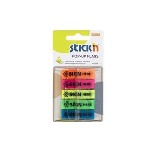Picture of TAPE FLAGS 26004 SIGN HERE 5 COLOURS 45X12MM