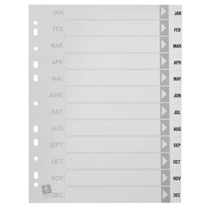 Picture of PVC DIVIDER JAN-DEC WHITE