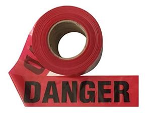 Picture of BARRIER TAPE DANGER TAPE BLACK & RED